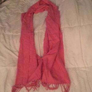 Pink cashmere scarf